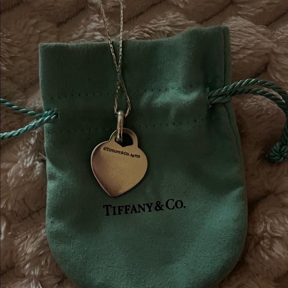 Tiffany & Co. Silver Heart Charm with Red Enamel - Picture 2 of 3